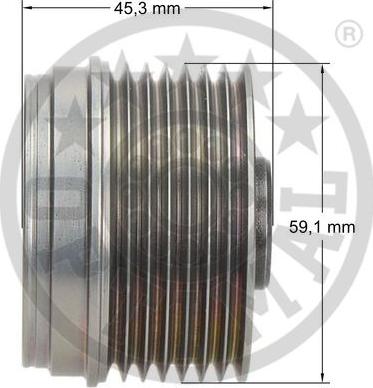 Optimal F5-1023 - Kasnak, alternator, sərbəst dönərli mufta furqanavto.az