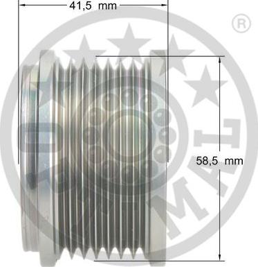 Optimal F5-1101 - Kasnak, alternator, sərbəst dönərli mufta furqanavto.az