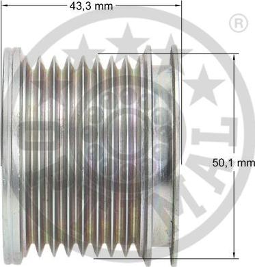 Optimal F5-1114 - Kasnak, alternator, sərbəst dönərli mufta furqanavto.az