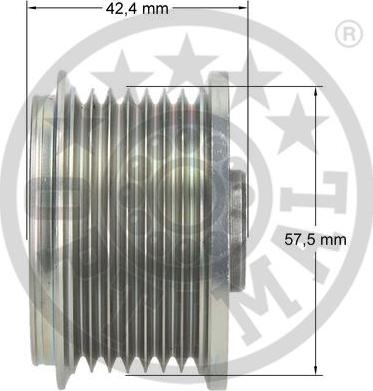 Optimal F5-1115 - Kasnak, alternator, sərbəst dönərli mufta furqanavto.az