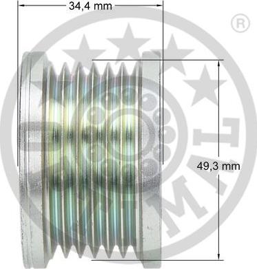 Optimal F5-1112 - Kasnak, alternator, sərbəst dönərli mufta furqanavto.az