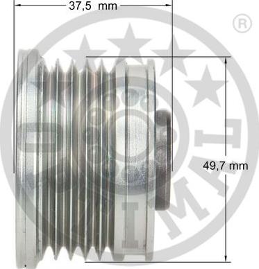 Optimal F5-1121 - Kasnak, alternator, sərbəst dönərli mufta furqanavto.az