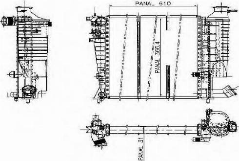 Ordonez 1020567811 - Radiator, mühərrikin soyudulması furqanavto.az