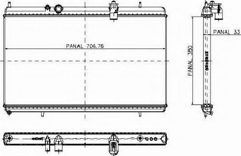 Ordonez 1020664810 - Radiator, mühərrikin soyudulması furqanavto.az