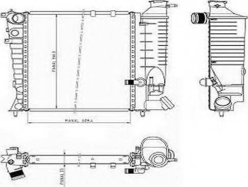 Ordonez 1020849809 - Radiator, mühərrikin soyudulması furqanavto.az