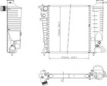 Ordonez 1020850809 - Radiator, mühərrikin soyudulması furqanavto.az