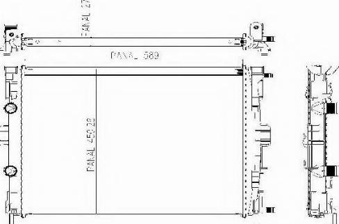 Ordonez 1020750810 - Radiator, mühərrikin soyudulması furqanavto.az