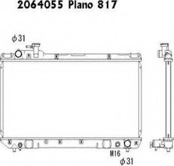 Ordonez 2064055 - Radiator, mühərrikin soyudulması furqanavto.az