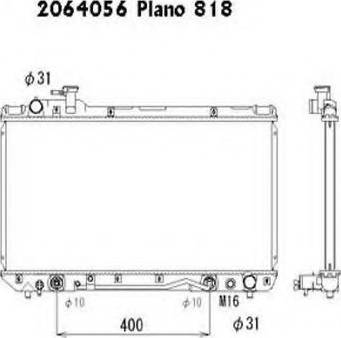 Ordonez 2064056 - Radiator, mühərrikin soyudulması furqanavto.az