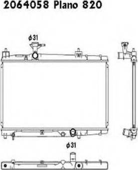 Ordonez 2064058 - Radiator, mühərrikin soyudulması furqanavto.az