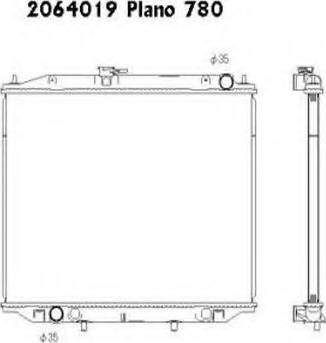 Ordonez 2064019 - Radiator, mühərrikin soyudulması furqanavto.az