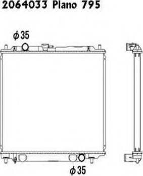 Ordonez 2064033 - Radiator, mühərrikin soyudulması furqanavto.az