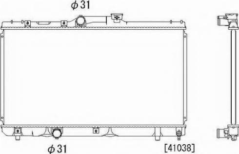 Ordonez 2064075 - Radiator, mühərrikin soyudulması furqanavto.az