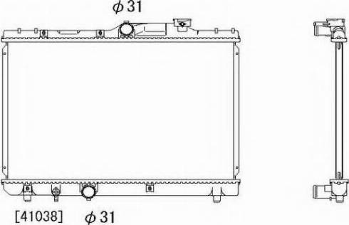 Ordonez 2064073 - Radiator, mühərrikin soyudulması furqanavto.az