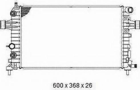 Ordonez 2065090 - Radiator, mühərrikin soyudulması furqanavto.az