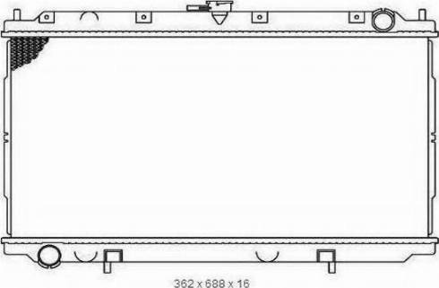 Ordonez 2065043 - Radiator, mühərrikin soyudulması furqanavto.az