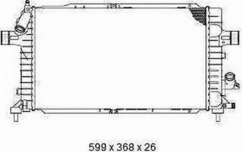 Ordonez 2065024 - Radiator, mühərrikin soyudulması furqanavto.az