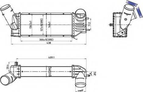 Ordonez 2066542 - Intercooler, şarj cihazı furqanavto.az