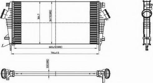 Ordonez 2066504 - Intercooler, şarj cihazı furqanavto.az