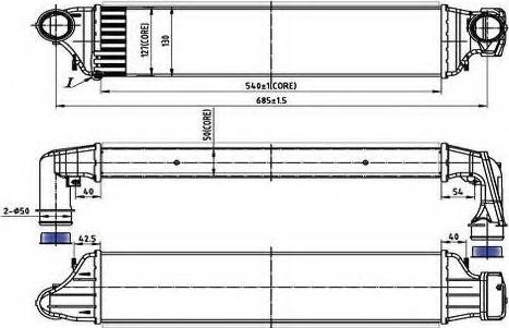 Ordonez 2066535 - Intercooler, şarj cihazı furqanavto.az