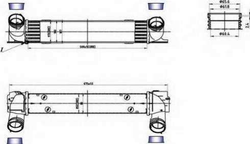 Ordonez 2066531 - Intercooler, şarj cihazı furqanavto.az