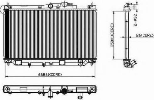 Ordonez 2066050 - Radiator, mühərrikin soyudulması furqanavto.az