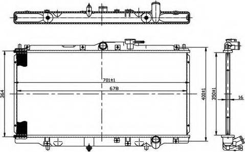 Ordonez 2066068 - Radiator, mühərrikin soyudulması furqanavto.az