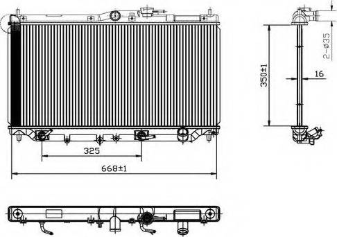 Ordonez 2066083 - Radiator, mühərrikin soyudulması furqanavto.az