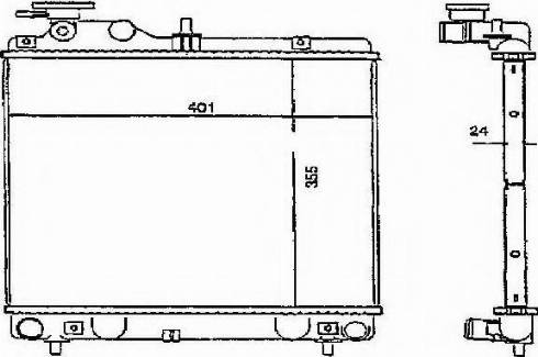 Ordonez 2060147 - Radiator, mühərrikin soyudulması furqanavto.az