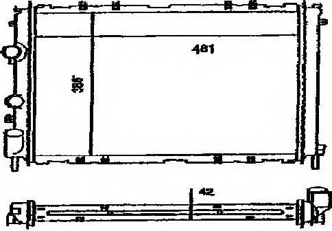 Ordonez 2060163 - Radiator, mühərrikin soyudulması furqanavto.az