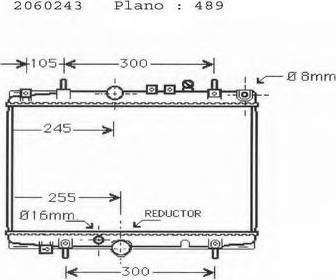 Ordonez 2060243 - Radiator, mühərrikin soyudulması furqanavto.az