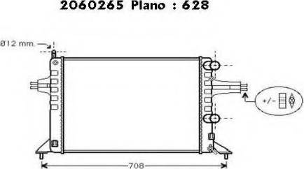 Ordonez 2060265 - Radiator, mühərrikin soyudulması furqanavto.az