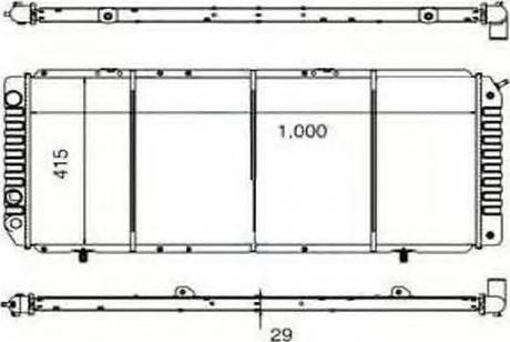 Ordonez 2060262 - Radiator, mühərrikin soyudulması furqanavto.az