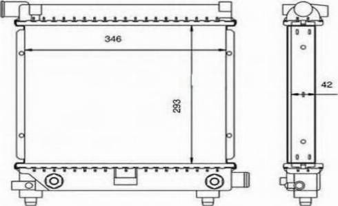 Ordonez 2060235 - Radiator, mühərrikin soyudulması furqanavto.az