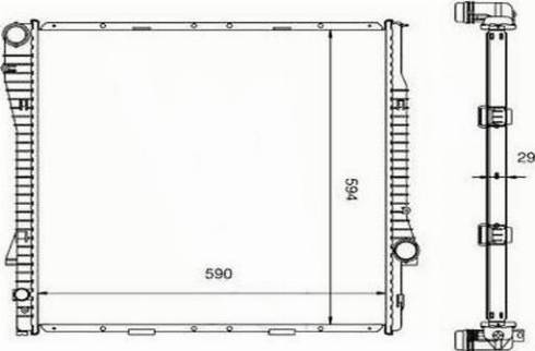 Ordonez 2060274 - Radiator, mühərrikin soyudulması furqanavto.az