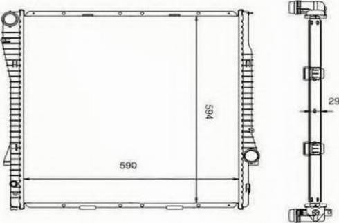 Ordonez 2060275 - Radiator, mühərrikin soyudulması furqanavto.az