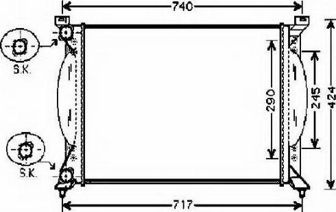 Ordonez 2061063 - Radiator, mühərrikin soyudulması furqanavto.az