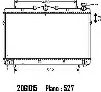 Ordonez 2061015 - Radiator, mühərrikin soyudulması furqanavto.az