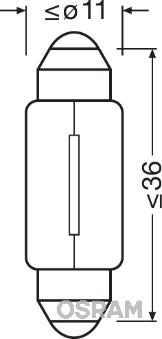 Osram 6461 - Lampa, daxili işıq furqanavto.az