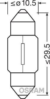 Osram 6438 - Lampa, daxili işıq furqanavto.az