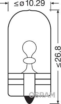 Osram 2825-02B - Lampa, göstərici furqanavto.az