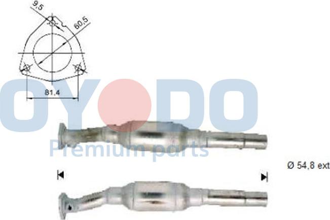 Oyodo 10N0094-OYO - Katalitik çevirici furqanavto.az