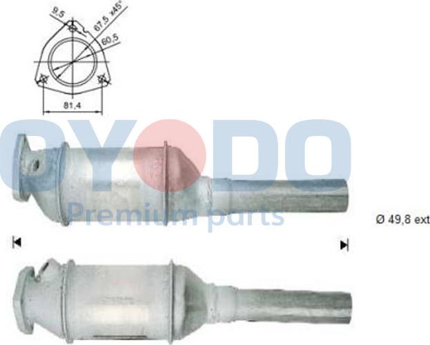 Oyodo 10N0041-OYO - Katalitik çevirici furqanavto.az