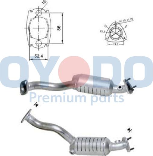 Oyodo 10N0011-OYO - Katalitik çevirici furqanavto.az