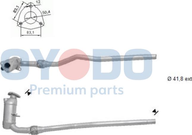 Oyodo 10N0087-OYO - Katalitik çevirici furqanavto.az