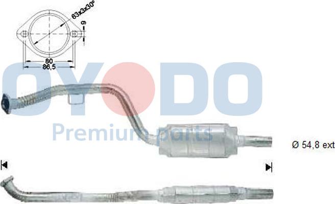 Oyodo 10N0072-OYO - Katalitik çevirici furqanavto.az