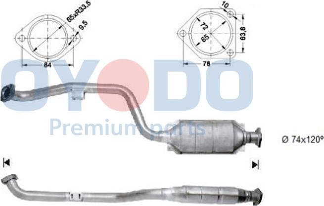 Oyodo 10N0148-OYO - Katalitik çevirici furqanavto.az