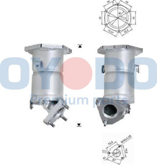 Oyodo 10N0109-OYO - Katalitik çevirici furqanavto.az