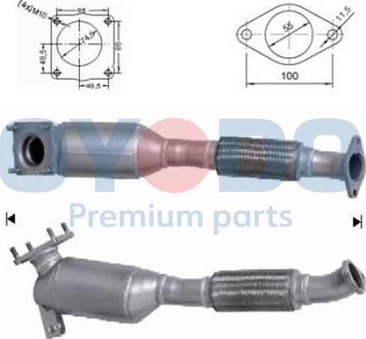 Oyodo 20N0094-OYO - Katalitik çevirici furqanavto.az