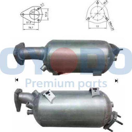 Oyodo 20N0005-OYO - Tüs / Hissəcik filtri, egzoz sistemi furqanavto.az